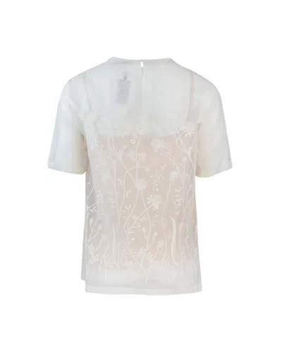 P.a.r.o.s.h Blusa Sovrapposta Beige In Toni Neutri