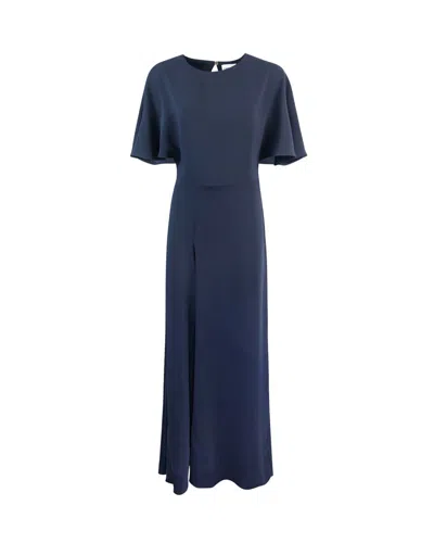 P.a.r.o.s.h Short-sleeve Midi Dress In Blue