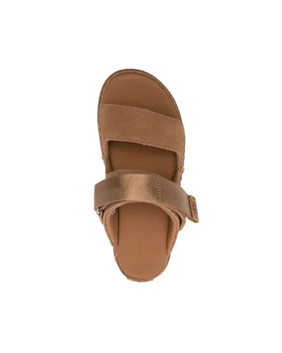 Ugg Goldenstar Glide Sandals In Brown