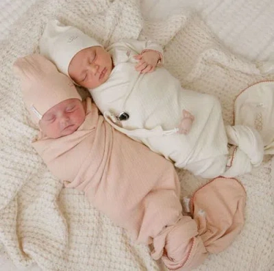 Ely's & Co. Cotton Little One Collection In Ivory/pink