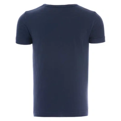Moustache Logo-print T-shirt In Blue