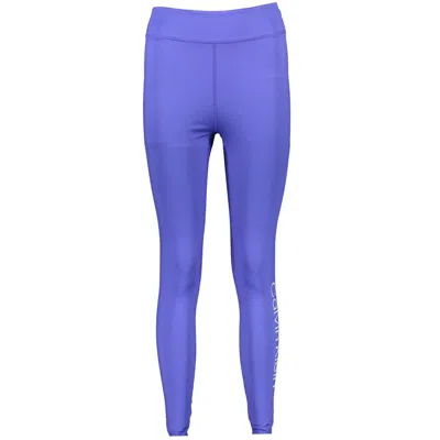 Calvin Klein Blue Polyester Women Legging In Blue
