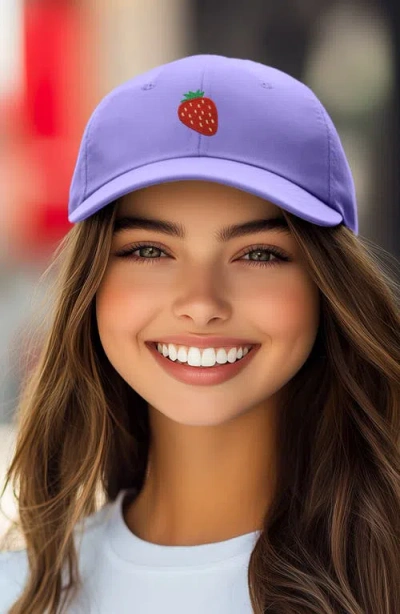 Dalix Strawberry Hat In Lavender