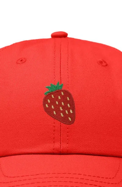 Dalix Strawberry Hat In Red