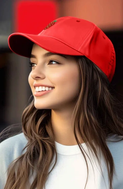 Dalix Strawberry Hat In Red