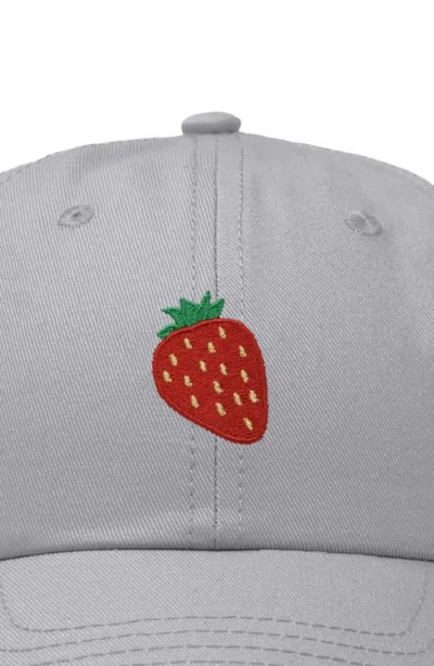 Dalix Strawberry Hat In Gray