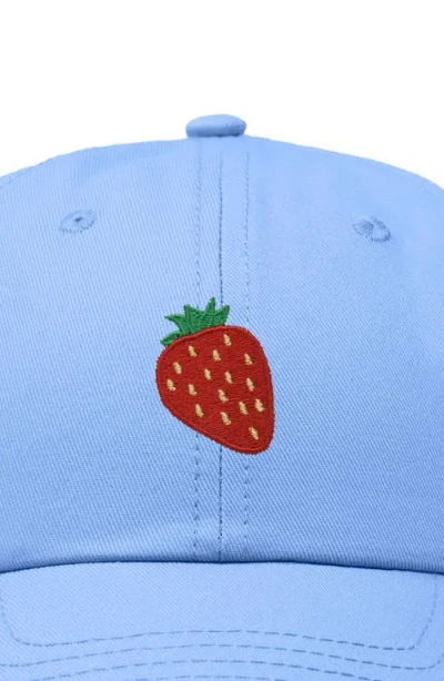 Dalix Strawberry Hat In Light Blue