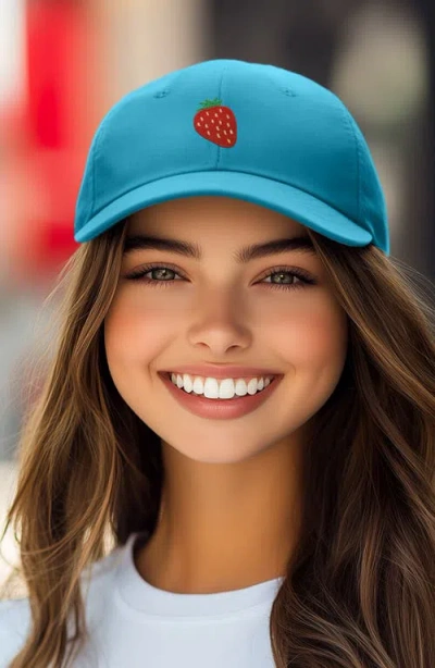 Dalix Strawberry Hat In Teal