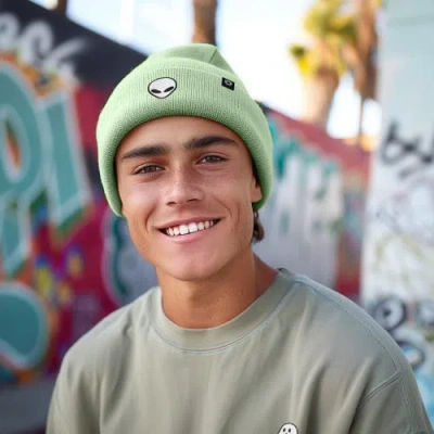 Dalix Alien Beanie In Light Green