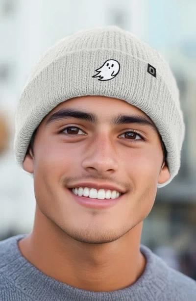 Dalix Ghost Beanie In Light Gray