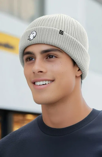 Dalix Ghost Beanie In Light Gray
