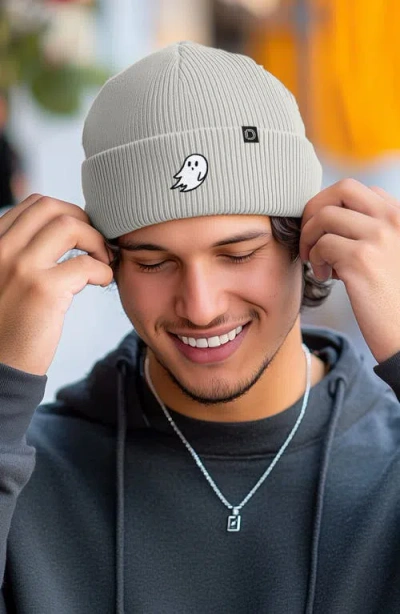 Dalix Ghost Beanie In Light Gray