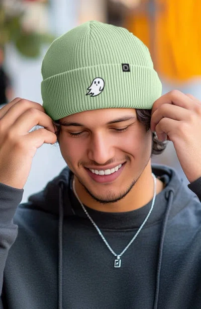 Dalix Ghost Beanie In Light Green