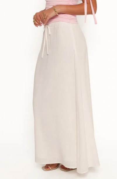 Petal And Pup Petal & Pup Stevie Maxi Skirt In Metallic