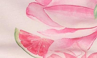 Petal And Pup Petal & Pup Deva Strapless Linen Blend Minidress In Pink