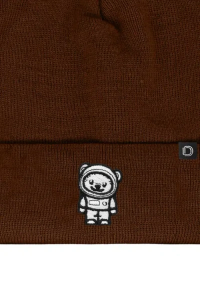 Dalix Ice Bear Beanie In Brown