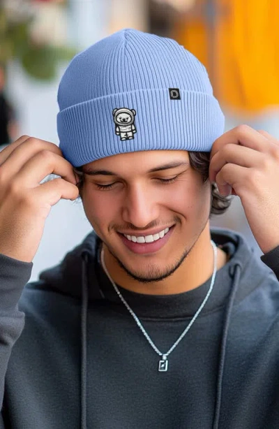 Dalix Ice Bear Beanie In Periwinkle