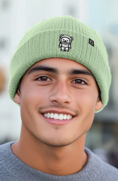 Dalix Ice Bear Beanie In Light Green