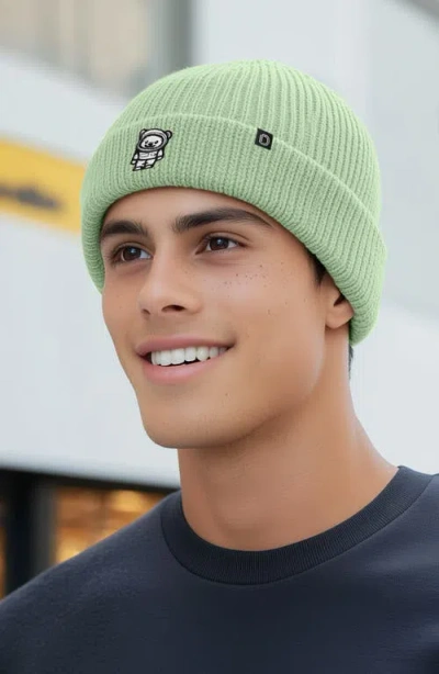 Dalix Ice Bear Beanie In Light Green