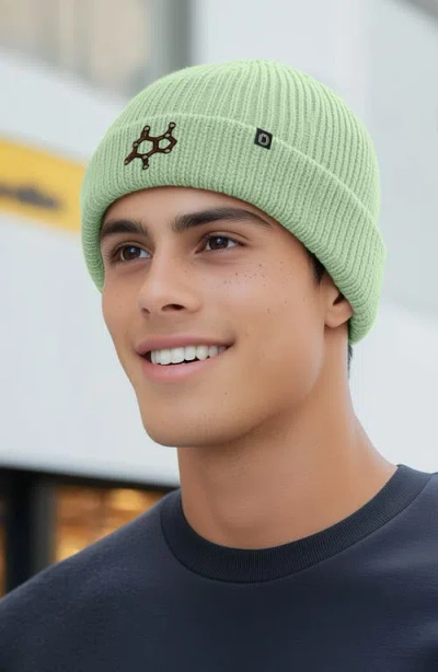 Dalix Molecule Beanie In Light Green