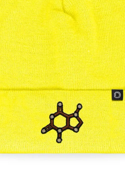Dalix Molecule Beanie In Neon Yellow