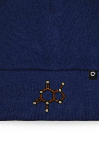 Dalix Molecule Beanie In Navy Blue