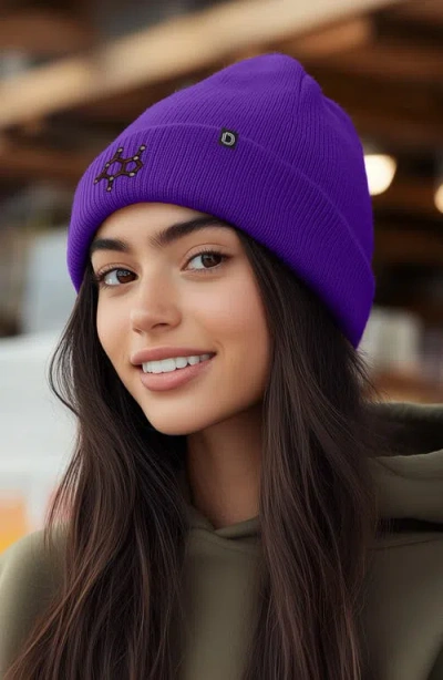Dalix Molecule Beanie In Purple