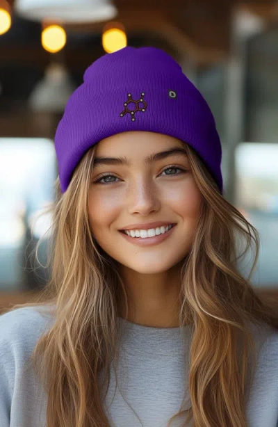 Dalix Molecule Beanie In Purple