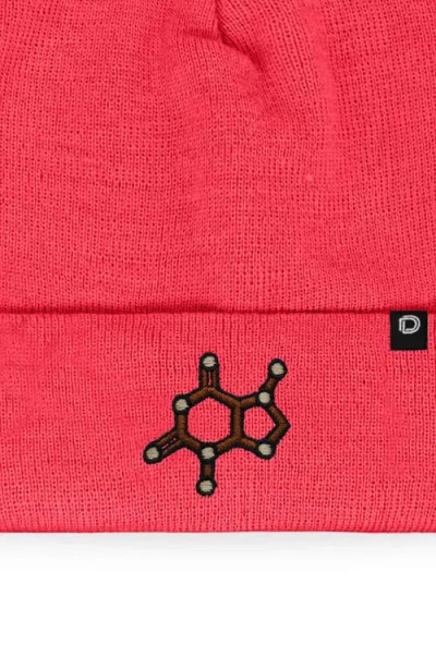 Dalix Molecule Beanie In Neon Pink