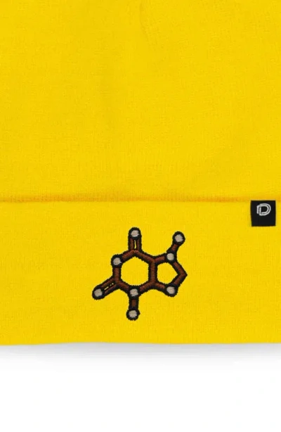 Dalix Molecule Beanie In Yellow