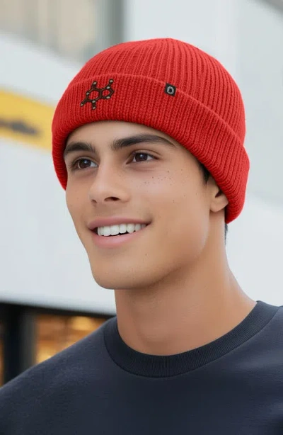 Dalix Molecule Beanie In Red