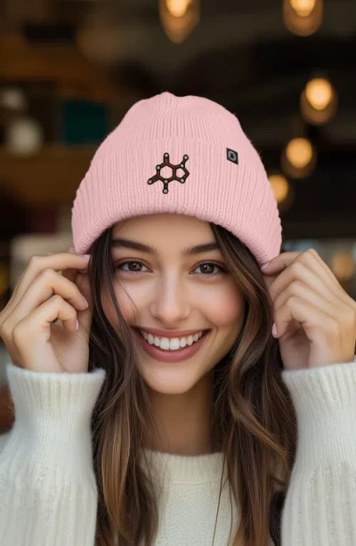 Dalix Molecule Beanie In Pink