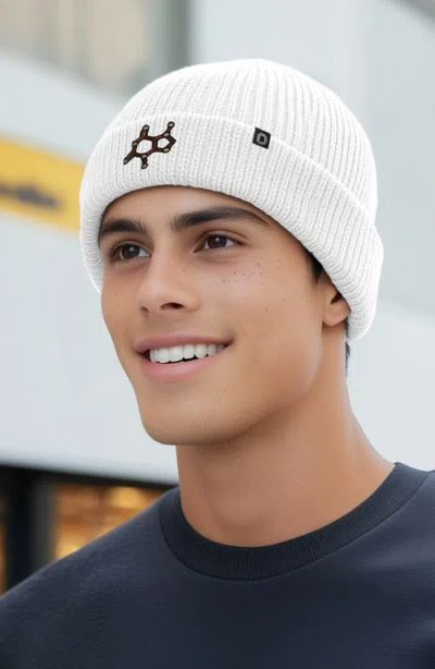 Dalix Molecule Beanie In White
