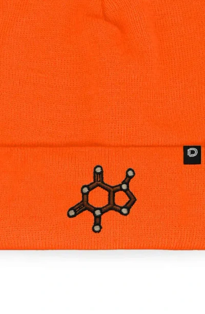 Dalix Molecule Beanie In Neon Orange