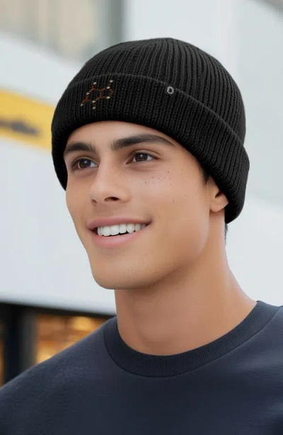 Dalix Molecule Beanie In Asphalt Gray