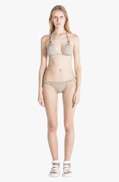Sauipe Nina Halter Bikini Top With Pads In Camel