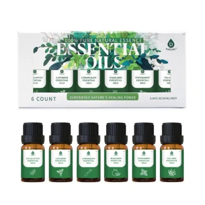 Pursonic 100% Pure Natural Essence Essential Oils Collection Aromatherapy At Its Finest! In Green