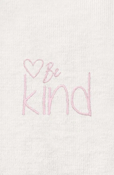 Dalix Be Kind Womens Relaxed Tee In Vintage White