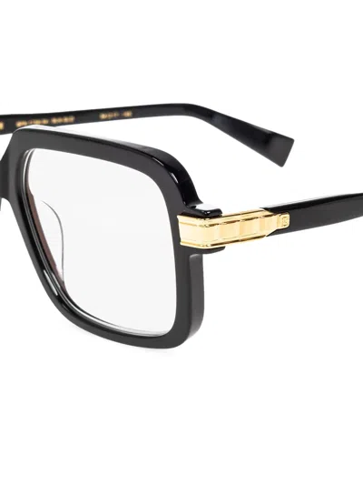 Balmain Square-frame Glasses In 黑色