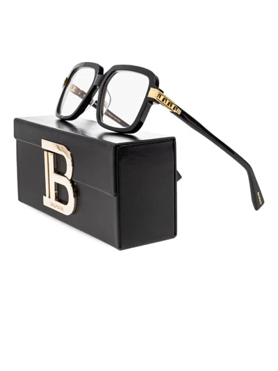 Balmain Square-frame Glasses In 黑色