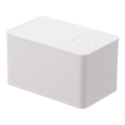 Yamazaki Home Vacuum-sealing Butter Dish, Polypropylene, 700ml, Airtight, Lid, No Assembly In White