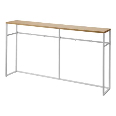 Yamazaki Home Long Console Table - Two Styles, Steel, Open, Supports 11 Pounds