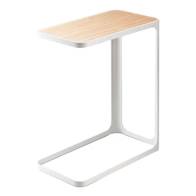 Yamazaki Home C Side Table, Steel, Supports 22 Pounds, No Assembly