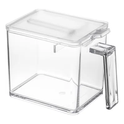 Yamazaki Home Spice Container - Two Sizes, Abs Plastic, Large, 2.75 Cups, 650 Milliliters, Handles, No Assembly In White