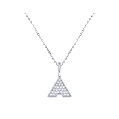 Luvmyjewelry Skyscraper Triangle Diamond Pendant In Sterling Silver In Silver