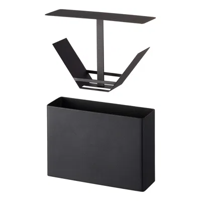 Yamazaki Home Coffee Filter Case - Size 02, Steel, #2 Coffee Filters, Lid, No Assembly In Black