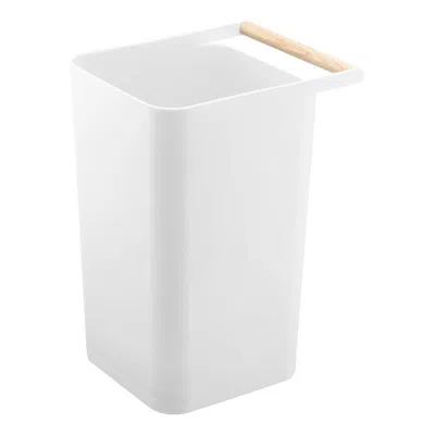 Yamazaki Home Trash Can, Abs Plastic, 2.5 Gallons, 10 Liters, Handles, No Assembly