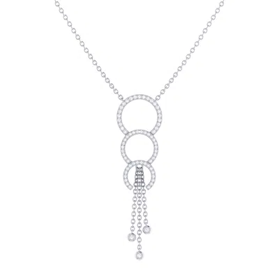 Luvmyjewelry Home Chandelier Trio Diamond Pendant Necklace In Silver