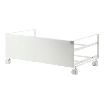 Yamazaki Home Rolling Shoe Rack, Steel, Holds 4 Shoes, 6 Heels, Supports 4.4 Pounds, Wheels, Minimal Assembly