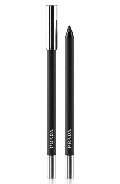 Prada Lines Durable Gliding Waterproof Eye Pencil In Nero
